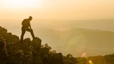 Hiking, Shenandoah National Park, sunset, Hawksbill, overlook, outdoors, Virginia, USA, Capital Region USA