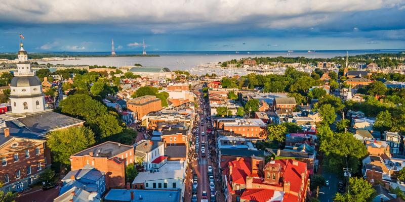 Aerial view of Annapolis