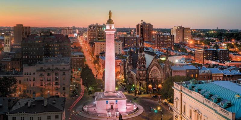 Washington Monument in Baltimore, Maryland