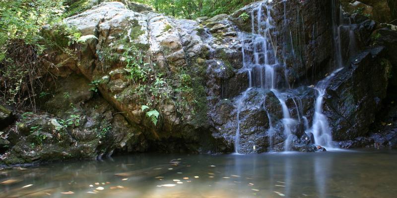 Waterfalls at Patapsco Valley State Park in Maryland USA
