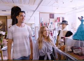 A couple shopping