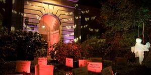 The zoo decorated for Halloween