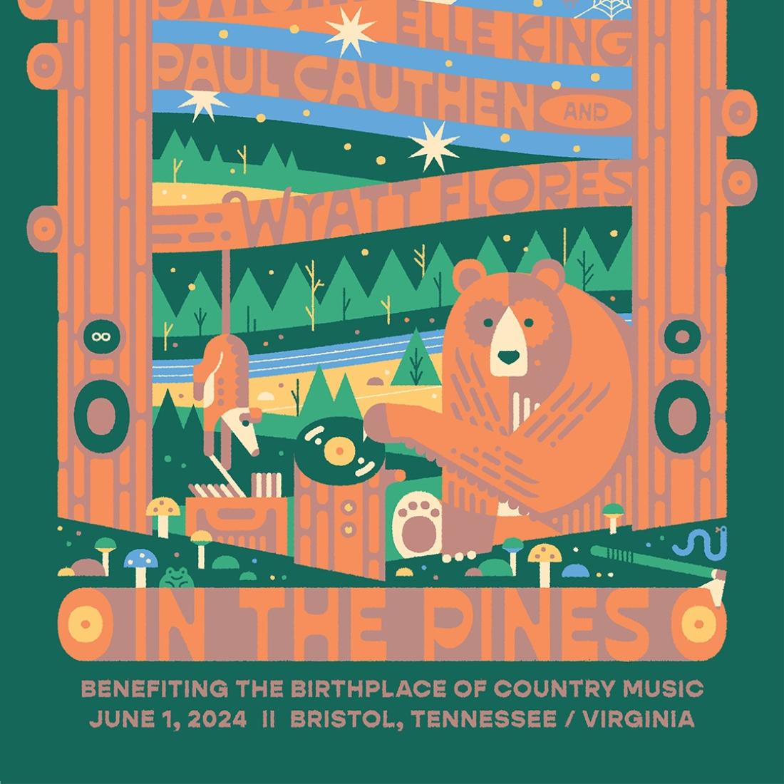 In the Pines festival poster