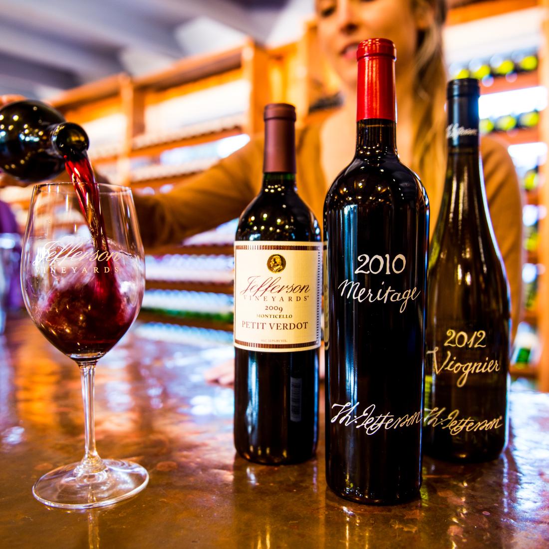 Jefferson Vineyards in Virginia