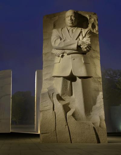 Martin Luther King, Jr. Memorial at night