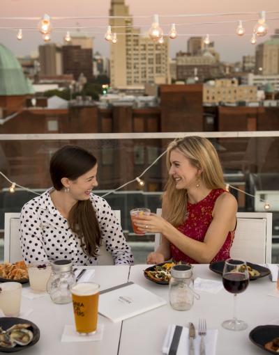 Richmond, Virginia, Quirk Hotel, Rooftop, bar, view, dining